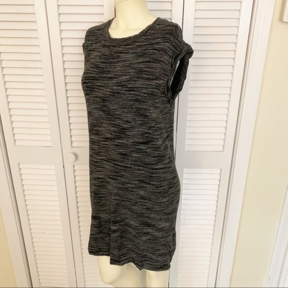 Anthropologie Cloth & Stone Melange Gray T-Shirt Dress Size MP - Picture 4 of 13